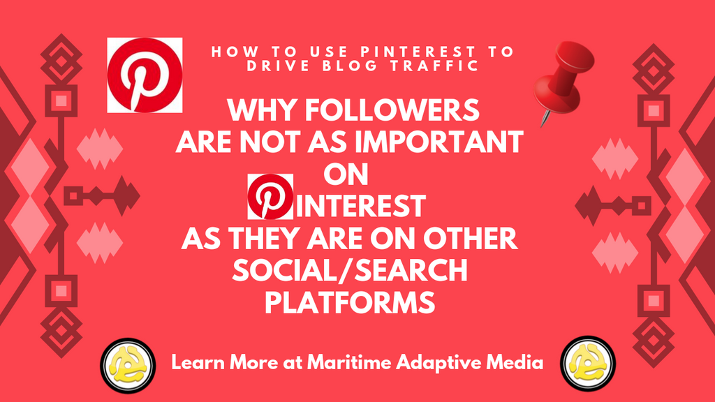 Why followers are not as important on 📌 Pinterest 📌 as they are on other Social / Search platforms